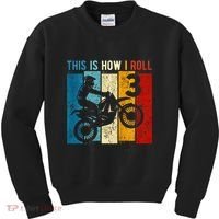 3 Year Old Birthday Boy Motocross 3rd Birthday Dirt Bike Kids Sweatshirt thumb 0