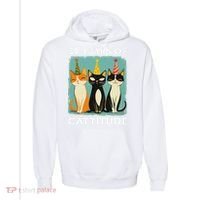 39 Years Of Cattitude 39th Birthday Cat Lover 39 Years Old Comfort Colors Garment-Dyed Hooded Sweatshirt thumb 0
