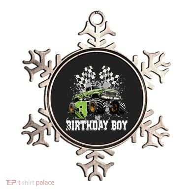3 Year Old 3rd Birthday Boy Monster Truck Car Gift Ornament