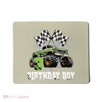 3 Year Old 3rd Birthday Boy Monster Truck Car Gift Mousepad thumb 0
