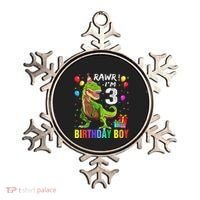 3 Year Old 3rd Birthday T Rex Dinosaur Ornament thumb 0