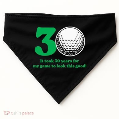 30 Year Old Golfer: Golfing Golf 1992 30th Birthday USA-Made Doggie Bandana