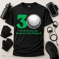 30 Year Old Golfer: Golfing Golf 1992 30th Birthday Cooling Performance Crew T-Shirt thumb 3