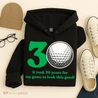 30 Year Old Golfer: Golfing Golf 1992 30th Birthday Hoodie thumb 4