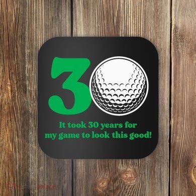 30 Year Old Golfer: Golfing Golf 1992 30th Birthday Coaster