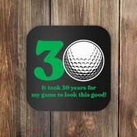 30 Year Old Golfer: Golfing Golf 1992 30th Birthday Coaster thumb 0