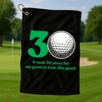 30 Year Old Golfer: Golfing Golf 1992 30th Birthday Golf Towel thumb 1