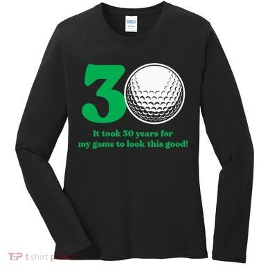 30 Year Old Golfer: Golfing Golf 1992 30th Birthday Women's Long Sleeve Shirt