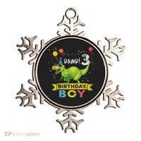 3 Year Old 3rd Birthday Boy T Rex Dinosaur Ornament thumb 0