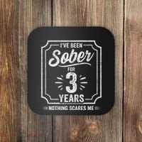 3 Years Sober Sobriety Anniversary Sober Anniversary Coaster thumb 0