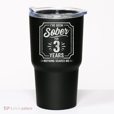 3 Years Sober Sobriety Anniversary Sober Anniversary Tumbler