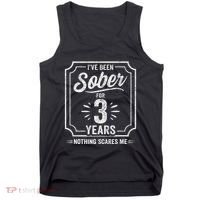 3 Years Sober Sobriety Anniversary Sober Anniversary Tank Top thumb 0