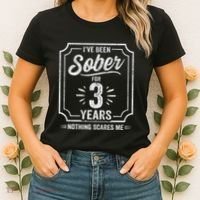 3 Years Sober Sobriety Anniversary Sober Anniversary Women's T-Shirt thumb 2
