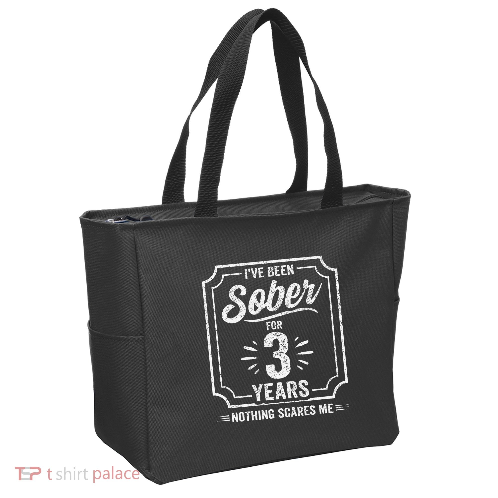 3 Years Sober Sobriety Anniversary Sober Anniversary Tote Bag
