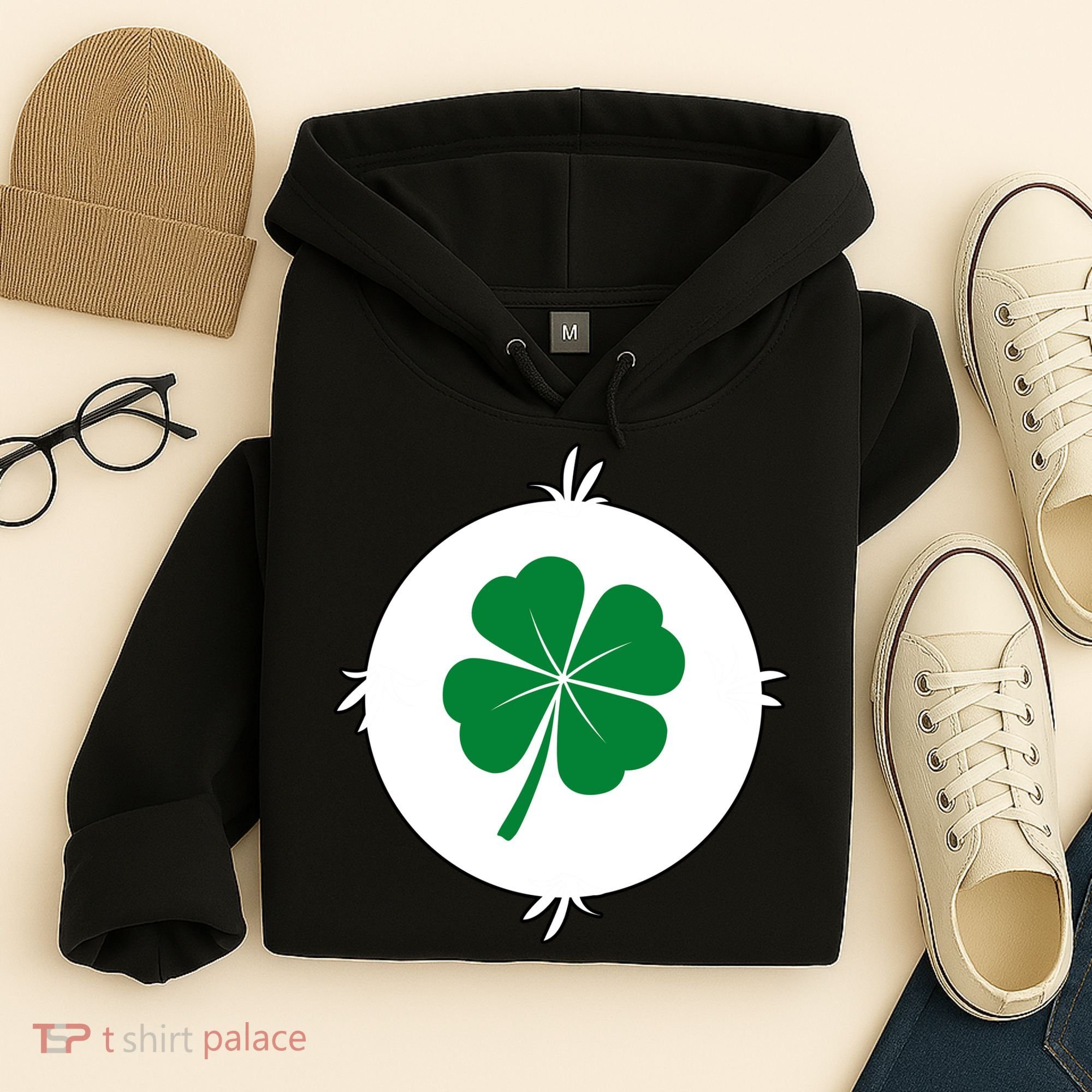 4 Leaf Clover Bear Halloween Costume Hoodie