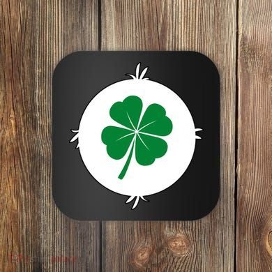 4 Leaf Clover Bear Halloween Costume Coaster