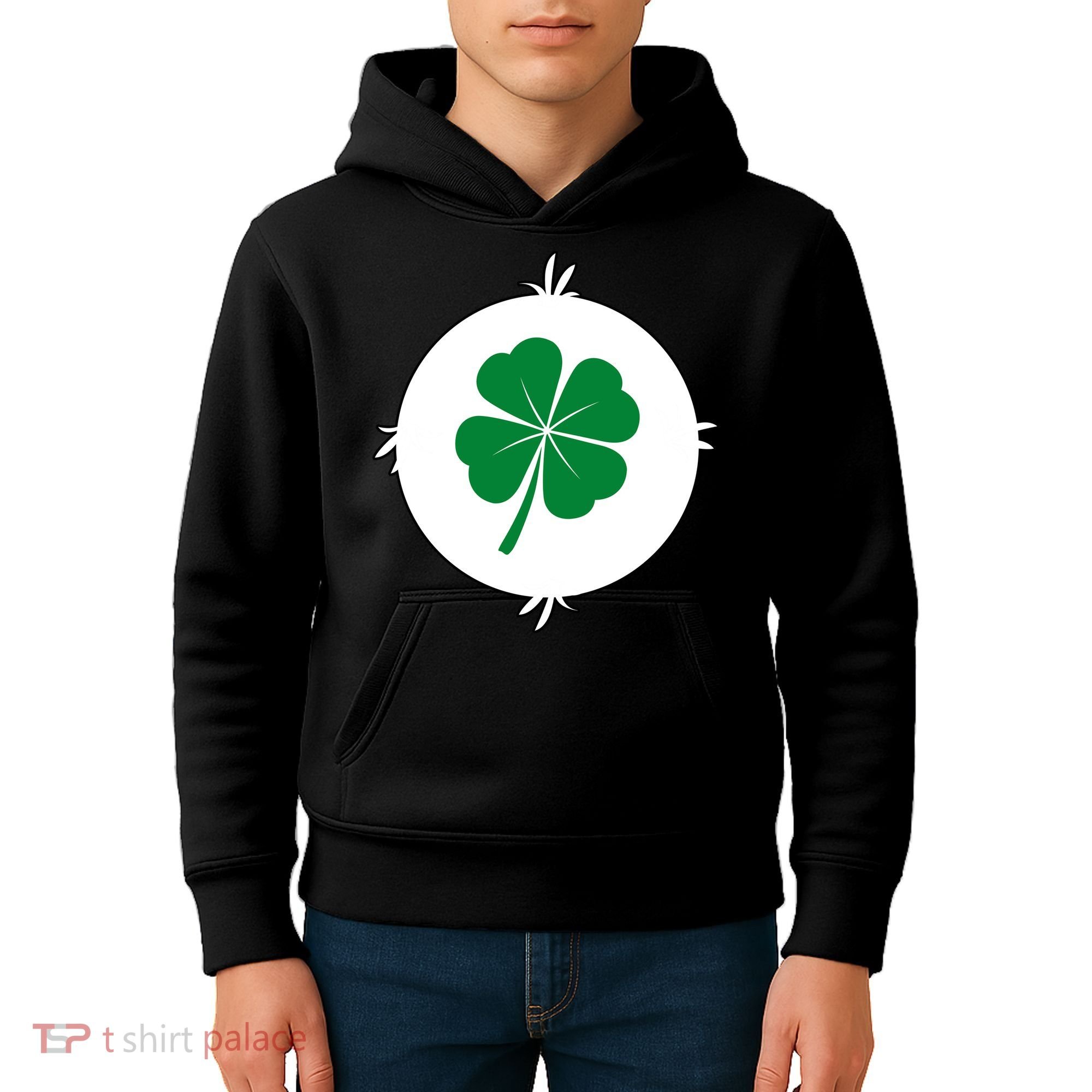 4 Leaf Clover Bear Halloween Costume Kids Hoodie