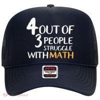 4 Out Of 3 People Struggle With Math Funny Hat thumb 0