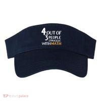 4 Out Of 3 People Struggle With Math Funny Visor thumb 0