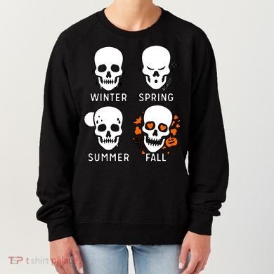 4 Seasons Skeleton Winter Summer Fall Spring Women's Sweatshirt