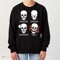 4 Seasons Skeleton Winter Summer Fall Spring Women's Sweatshirt thumb 0