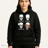 4 Seasons Skeleton Winter Summer Fall Spring Hoodie thumb 5