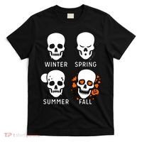 4 Seasons Skeleton Winter Summer Fall Spring T-Shirt thumb 0