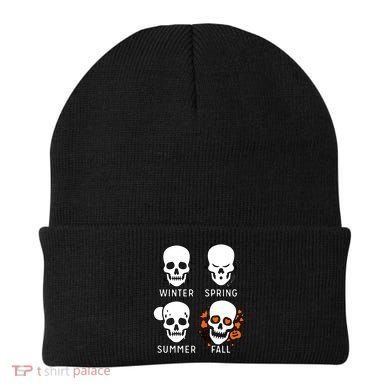 4 Seasons Skeleton Winter Summer Fall Spring Beanie