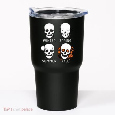 4 Seasons Skeleton Winter Summer Fall Spring Tumbler