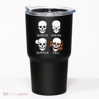 4 Seasons Skeleton Winter Summer Fall Spring Tumbler thumb 0