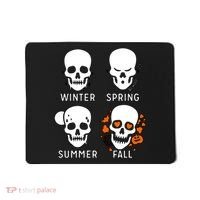 4 Seasons Skeleton Winter Summer Fall Spring Mousepad thumb 0
