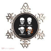 4 Seasons Skeleton Winter Summer Fall Spring Ornament thumb 0