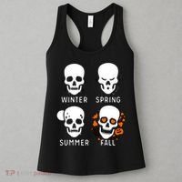 4 Seasons Skeleton Winter Summer Fall Spring Women's Tank Top thumb 3