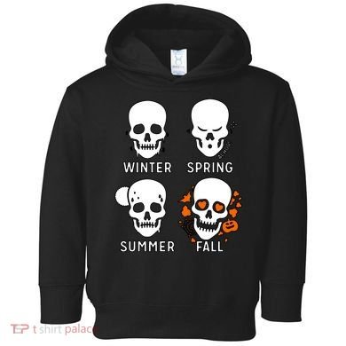 4 Seasons Skeleton Winter Summer Fall Spring Toddler Hoodie