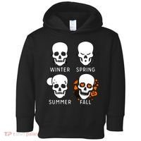 4 Seasons Skeleton Winter Summer Fall Spring Toddler Hoodie thumb 0