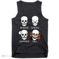 4 Seasons Skeleton Winter Summer Fall Spring Tank Top thumb 0