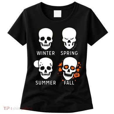 4 Seasons Skeleton Winter Summer Fall Spring Women's T-Shirt