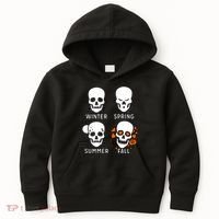 4 Seasons Skeleton Winter Summer Fall Spring Kids Hoodie thumb 0