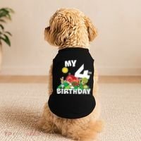4 Year Old Farm My 4th Birthday Doggie Tank thumb 2