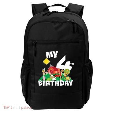 4 Year Old Farm My 4th Birthday Backpack