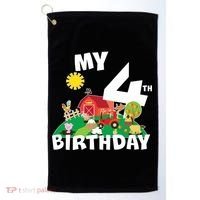 4 Year Old Farm My 4th Birthday Golf Towel thumb 0