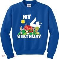 4 Year Old Farm My 4th Birthday Kids Sweatshirt thumb 0
