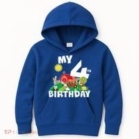 4 Year Old Farm My 4th Birthday Kids Hoodie thumb 0