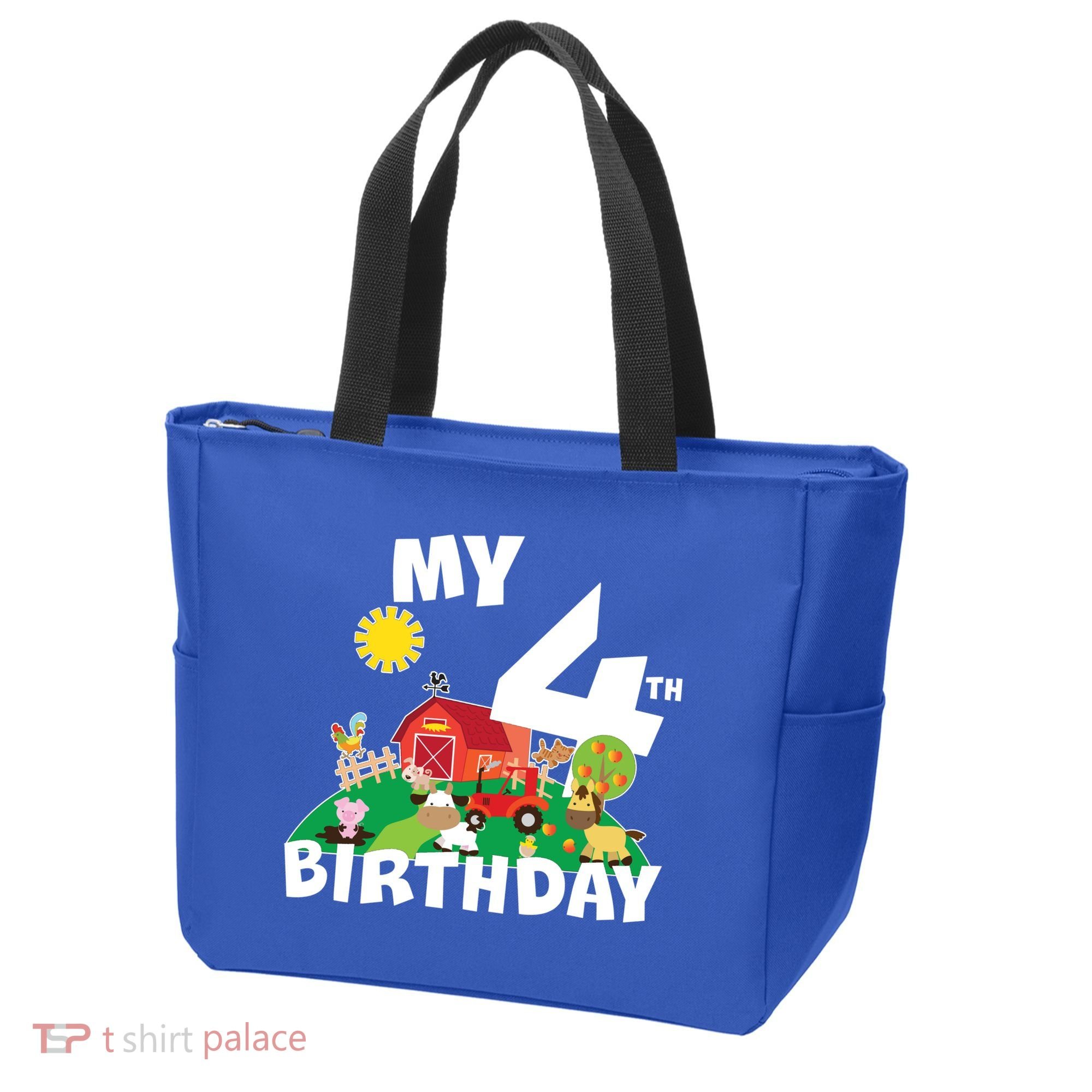 4 Year Old Farm My 4th Birthday Tote Bag
