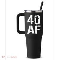 40 AF 40th Birthday 40oz Vacuum Insulated Stainless Steel Travel Tumbler thumb 2