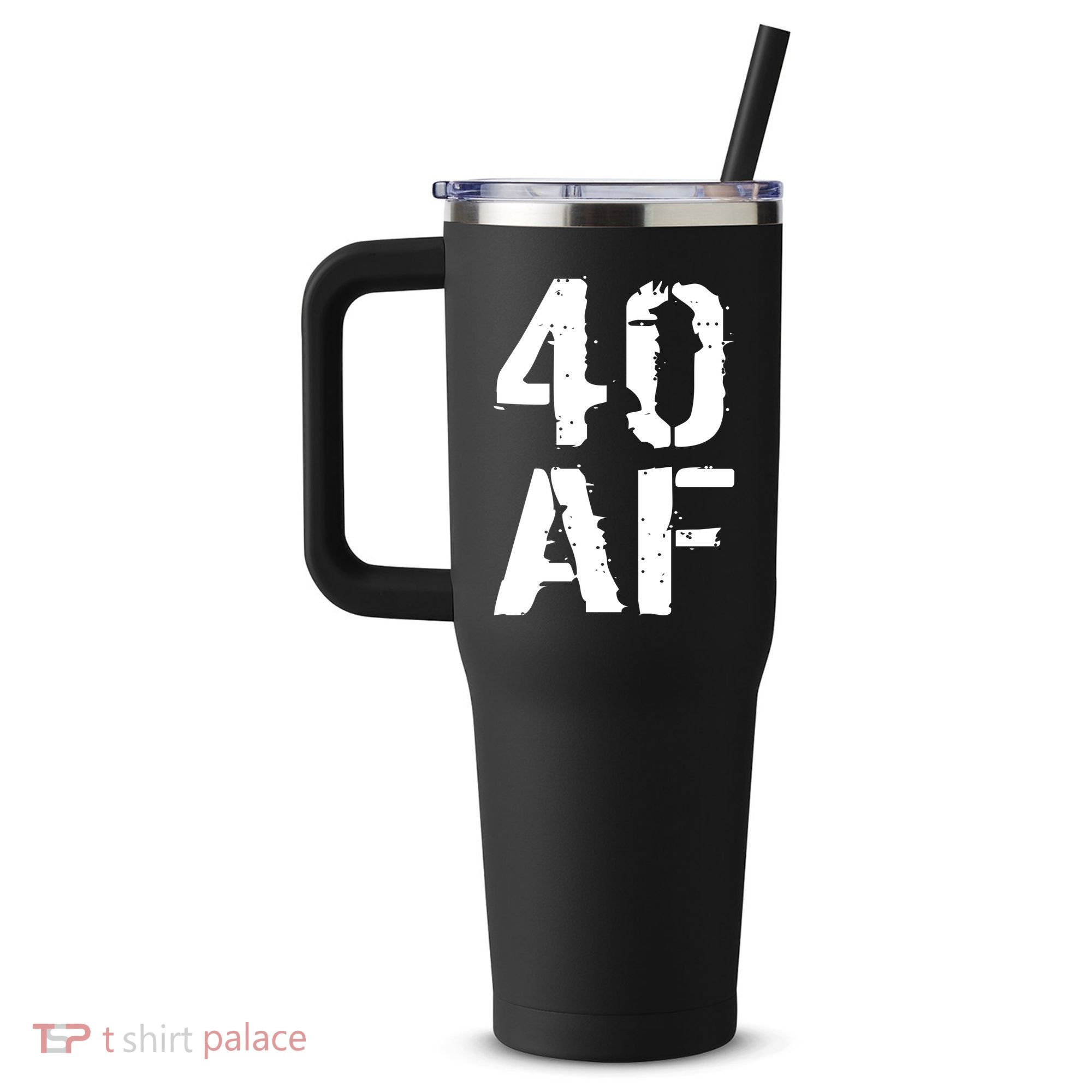 40 AF 40th Birthday 40oz Vacuum Insulated Stainless Steel Travel Tumbler