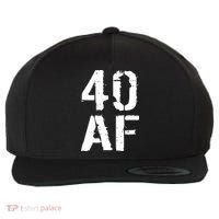 40 AF 40th Birthday Wool Snapback Cap thumb 0