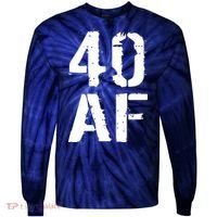 40 AF 40th Birthday Tie-Dye Long Sleeve Shirt thumb 0