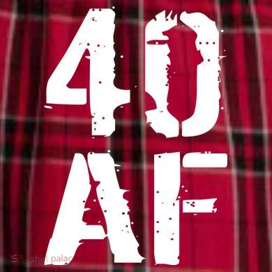 40 AF 40th Birthday Women's Flannel Plaid Pajama Pants