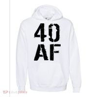 40 AF 40th Birthday Comfort Colors Garment-Dyed Hooded Sweatshirt thumb 0